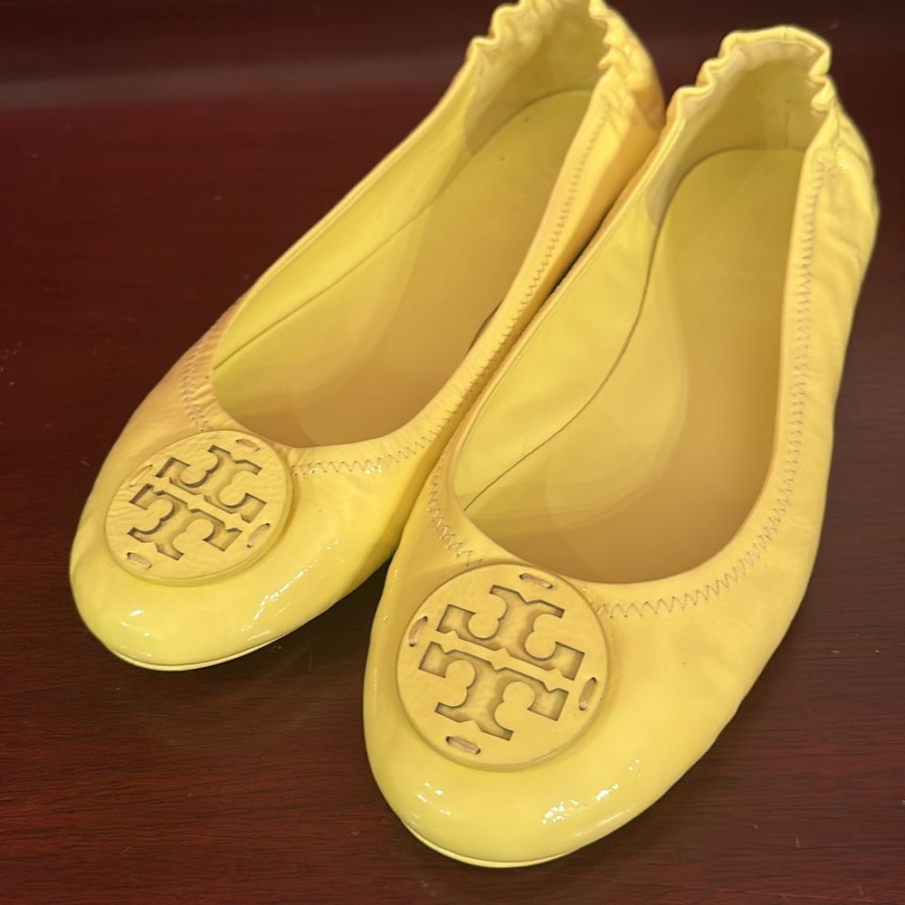 Tori Burch flats size 10, EUC, worn once!
